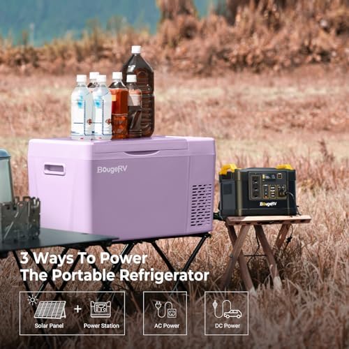 BougeRV 12v refrigerator 23 Quart, -8℉~50℉ Portable Freezer for Car, Purple - Image 4
