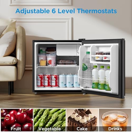 Midea 1.6 Cu.ft Mini Fridge, Energy Star Certified, Low Noise for Bedroom - Image 3