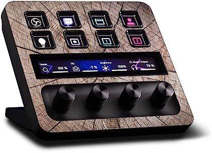 MightySkins Carbon Fiber Skin Compatible with Elgato Stream Deck + - Tree Rings | Protective, Durable Textured Carbon Fiber Finish | Easy to Apply, Remove, and Change Styles | Made in The USA by MIGHTY+SKINS