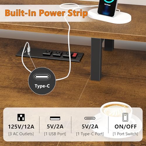 60" Computer Desk with 8 Drawers & Monitor Stand for Home Office, Bedroom - Image 4
