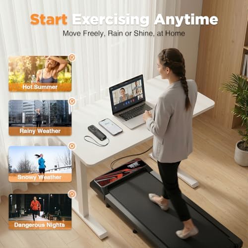 Under Desk Treadmill, Walking Mat with Incline pad - Image 2