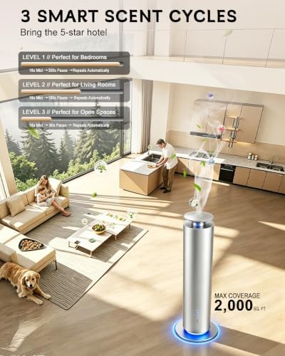 JEKAL Waterless Essential Oil Diffuser, Smart Cordless Scent Machine - Image 3