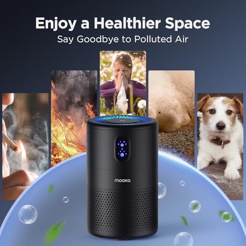 MOOKA Air Purifiers for Home Room up to 1076ft², True HEPA Filter, B-D02L - Image 6