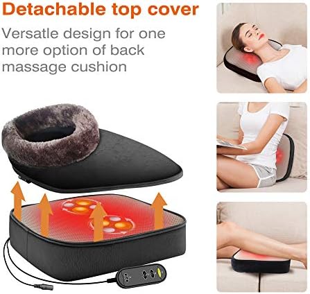 Snailax Shiatsu Foot and Back Massager with Heat - Kneading Feet Massager Machine with Heating Pad, Back Massage Cushion or Foot Warmer,Massagers for Back,Leg,Foot Pain Relief - Image 2