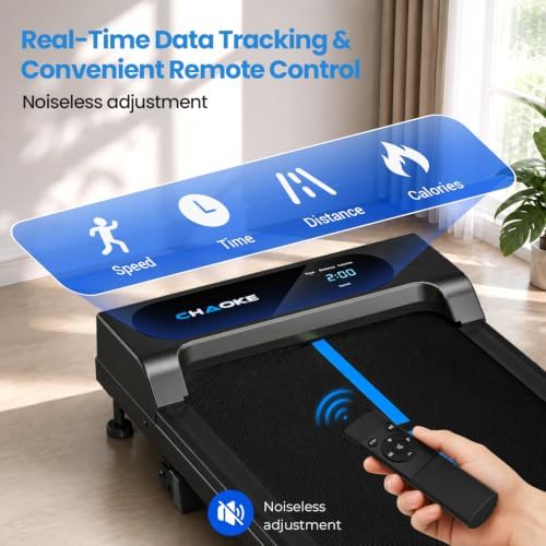 Walking Pad Treadmill for Home, Built-in Speaker, 6.2MPH Under Desk Walking Pad with 10% Incline, 2.75HP Portable Walking Pad with APP, 330LBS Capacity, Remote Control, 12 HIIT Programs - Image 6