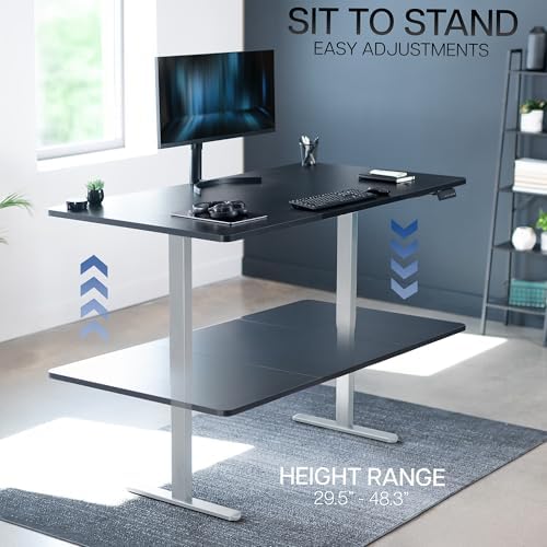 VIVO Black 71 x 36 in Standing Desk, DESK-KIT-E2G7B-36 - Image 6
