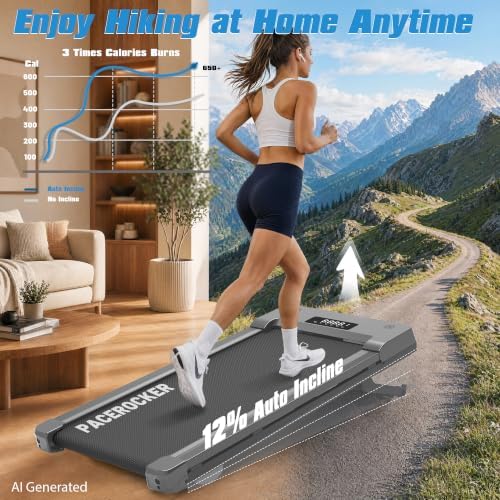 Walking Pad Treadmill 450 lb Capacity, Auto Incline Under Desk Treadmill - Image 2