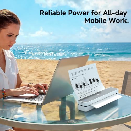 HPRT MT610 Portable Printer, Wireless for Travel, Inkless Thermal, White - Image 5