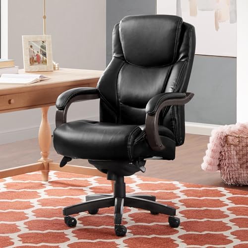 La-Z-Boy Big and Tall Executive Office Chair Lumbar Support, Leather Chair - Image 2