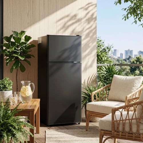 3.5 Cu.Ft Mini Fridge with Freezer, 2-Door Compact Refrigerator for Dorm/Office/Bedroom, Energy Efficient & Quiet, Black - Image 7