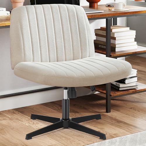 Sweetcrispy Criss Cross Chair, Armless Office Desk Chair by Sweetcrispy