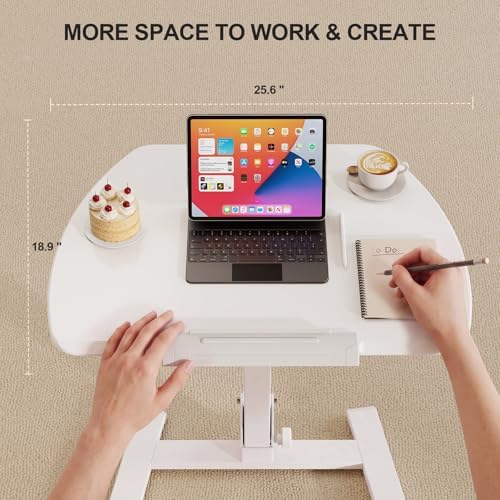 ROMOON Foldable Standing Desk with Wheels: No-Assembly, Height Adjustable - Image 2