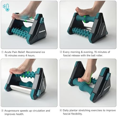 Icing Plantar Fasciitis Relief Foot Roller Massager, Green - Image 6