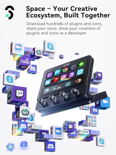 SOOMFON Stream Controller Studio Deck 10 Macro Keys, 4 Dials, 1 Touch Strip - Image 6