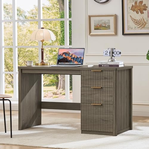 LEYAOYAO Office Desk 48" with 3 Drawers Storage File Cabinet - Image 3