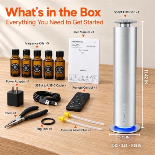 JEKAL Waterless Essential Oil Diffuser, Smart Cordless Scent Machine - Image 6
