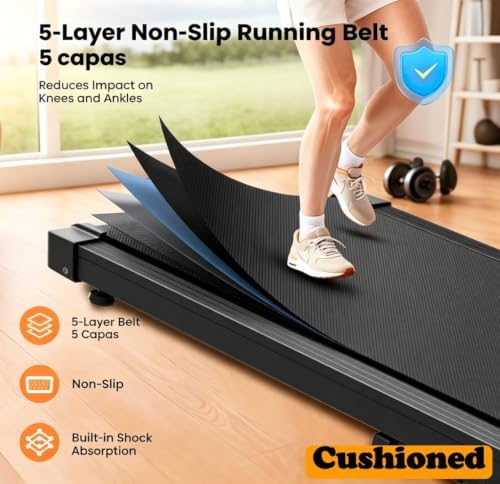 Walking Pad Under Desk Treadmill, Adjustable Incline, Black ZBJ‑JY05 - Image 7