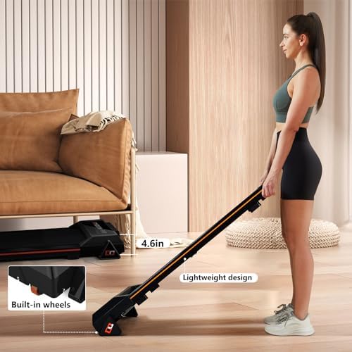 GOYOUTH 2.25HP Walking Pad, Quiet Under Desk Treadmill for Office, 300 LBS - Image 5