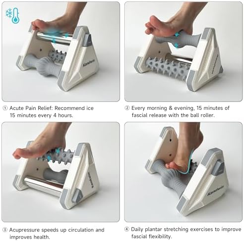 Icing Foot Roller Massager for Plantar Fasciitis Relief, Cold Therapy Massage Tool for Heel Arch Pain & Sore Tired Feet, Runners, Athletes, Standing Workers, Home Office Gym Use, Grey - Image 6