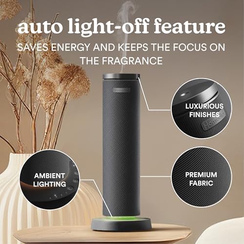 Homedics SereneScent Waterless Essential Oil Diffuser, Black - Image 3