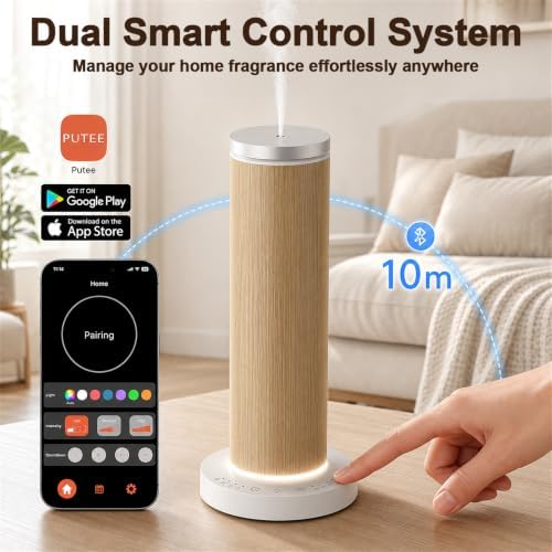 Waterless Essential Oil Diffuser, Wood Scent Diffuser with 5 Fragrance Oils - Image 6