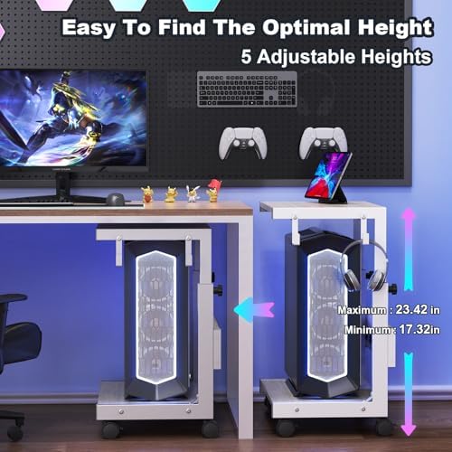 Computer Tower Stand with Charging Station, for Small and Mid-Tower PCs - Image 4
