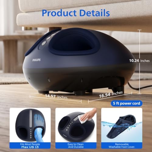 PHILIPS Foot Massager Machine with Heat 6734 - Image 7