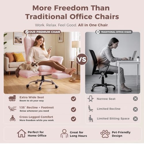 Big and Tall Office Chair, Flip Armrests for Pets & Cross Legged Sitting - Image 3