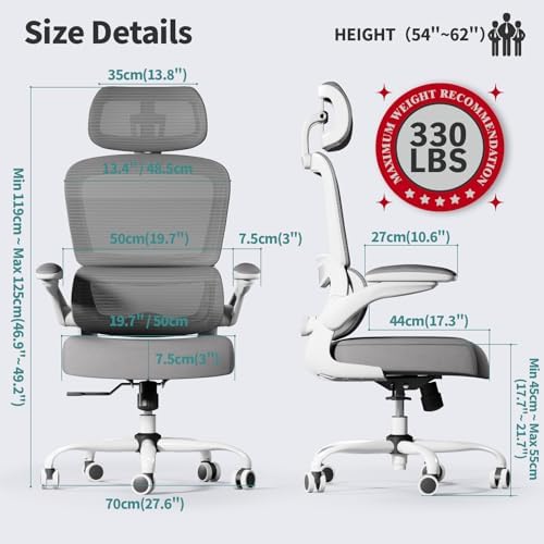 TRALT Office Chair Ergonomic Desk Chair - Gaming Chair with Lumbar Support - Image 3
