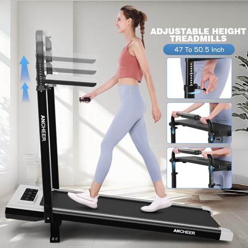 ANCHEER Walking Pad with 15% Incline, Foldable Treadmill with Handle & Desk - Image 3