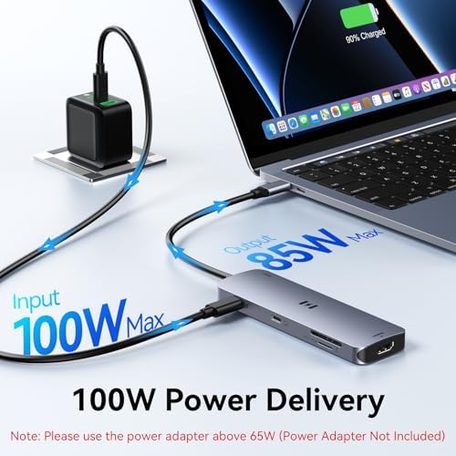 Selore USB-C Hub HDMI Adapter 8-in-1 USB-C Video Hub 4K@60Hz USB-C Dongle - Image 6