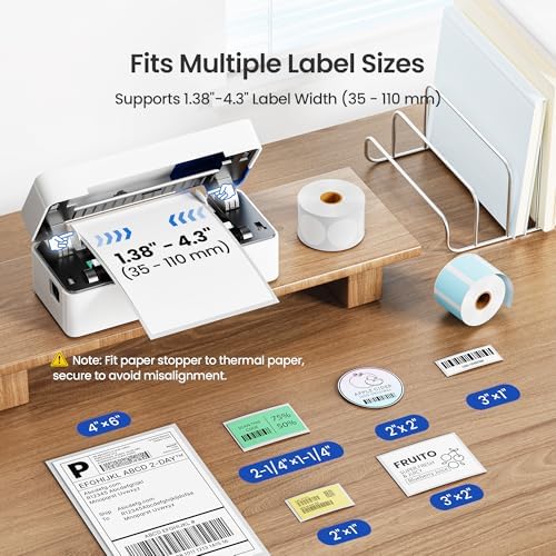 Bluetooth Thermal Shipping Label Printer, 4x6 Thermal Label Printer - Image 3