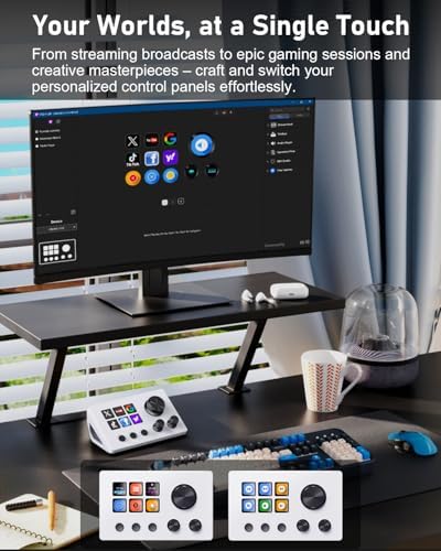 TreasLin VSDinside Streaming Controller Deck Visual Shortcut Keyboard with 12 Customizable Macro Keys to Trigger Actions in OBS Twitch YouTube for Content Creators Streaming Gaming Compatible with PC & Mac N3 White - Image 5
