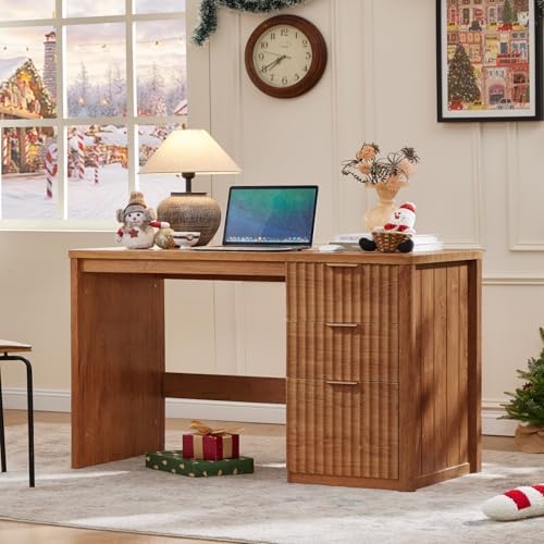 LEYAOYAO Office Desk 48" with 3 Drawers Storage File Cabinet - Image 3