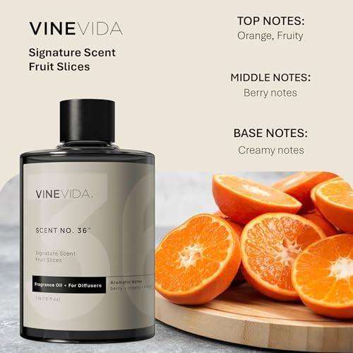VINEVIDA [16 Fl Oz] Fruit Slices Fragrance Oil for Cold Air Diffusers, Essential Oils for Diffuser Oil Refill & Air Freshener Room Spray - Image 2