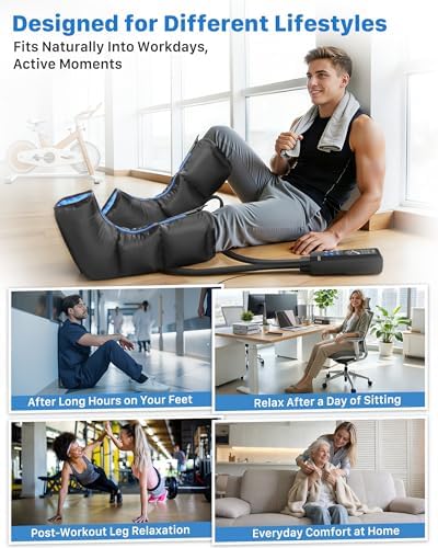 Air Compression Leg Massager with Heat for Foot & Calf Fast Recovery - Image 6