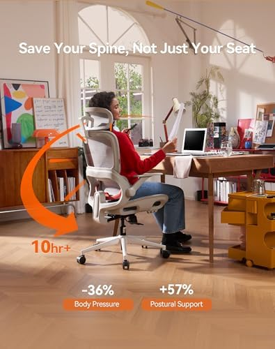SIHOO B100 Mesh Office Chair, Comfy Ergonomic Office Chair - Image 3