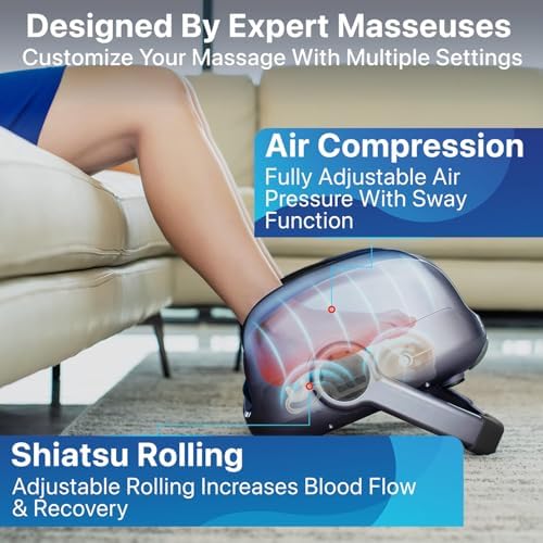 Miko Shiatsu Foot Massager with Heat and Deep Kneading - Image 5