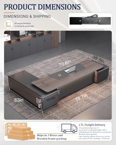 Executive Desk for CEOS, Large L-Shaped Desk - Image 2
