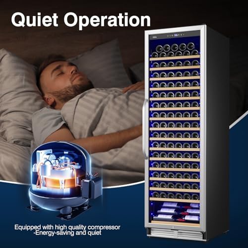 24 Inch Upgraded190 Bottles Wine Cooler Refrigerator - Image 5