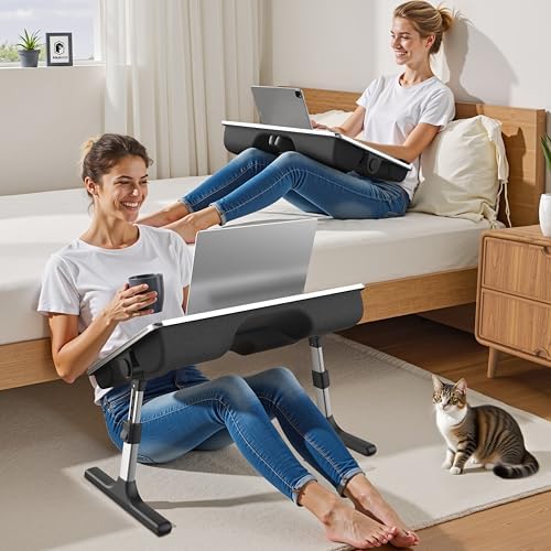 FoldWise 2-in-1 Bed & Lap Desk with Soft Cushion, Adjustable Height & Angle - Image 3