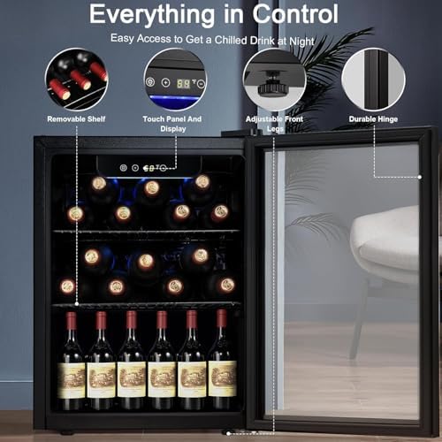 Antarctic Star Wine Cooler Beverage Refrigerator Mini Fridge 1.7 cu.ft - Image 4
