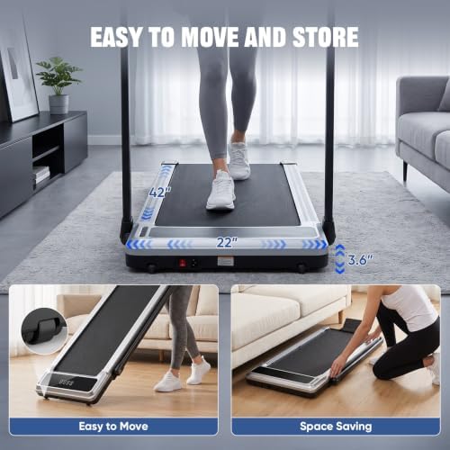 NEWBULIG Foldable Walking Pad with Handle Bar,Treadmills for Home Office - Image 6