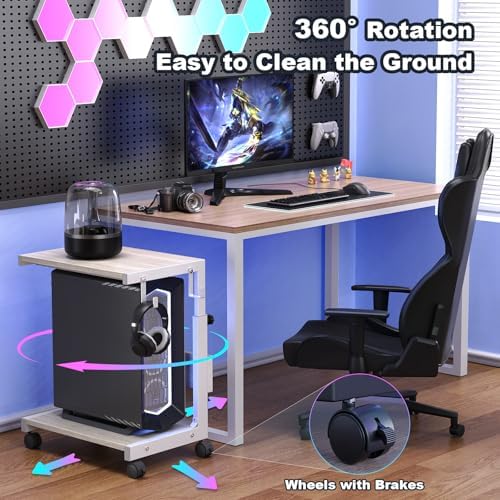 Computer Tower Stand with Charging Station, for Small and Mid-Tower PCs - Image 5