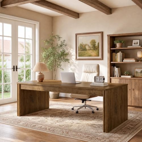 Tribesigns 79" Large Executive Desk with Wide Tabletop for Home Office by Tribesigns