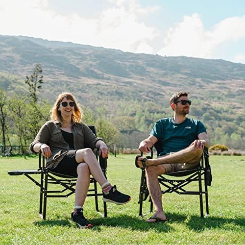 SUNNYFEEL Oversized Camping Chair Portable Directors Chairs with Side Table - Image 2