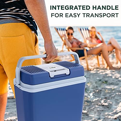 Ivation Electric Cooler & Warmer, Portable Thermoelectric Fridge w/Handle - Image 6