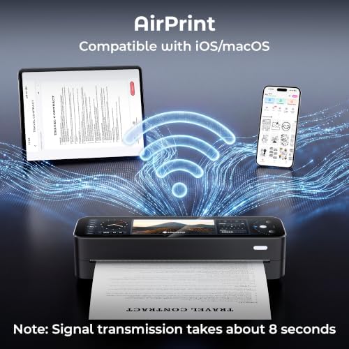 Phomemo M810 Full-Touchscreen AirPrint Portable Printer Wireless for Travel - Image 3