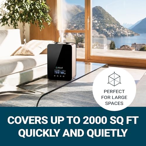 JCLOUD Waterless Essential Oil Diffuser for Whole Home, Upgraded V2, Black - Image 5