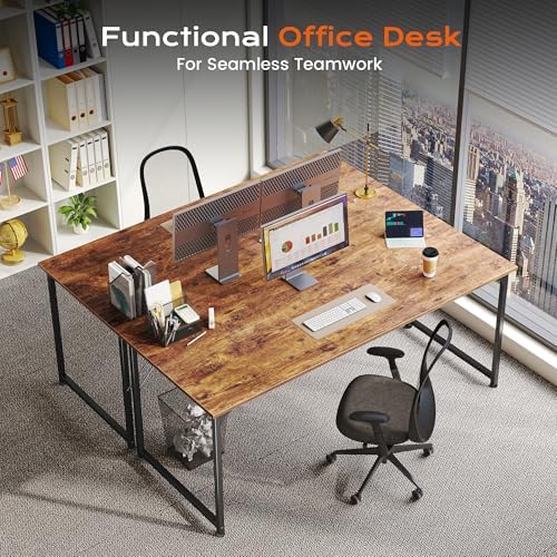 PRAISUN 55 X 24 Inch Computer Desk with Deeper Desktop - Image 3